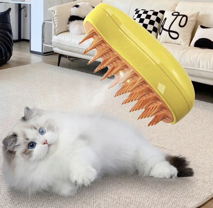 STEAM BRUSH FOR CAT DOG ANIMALS ELECTRIC FOR HAIR CARE Packaging status original