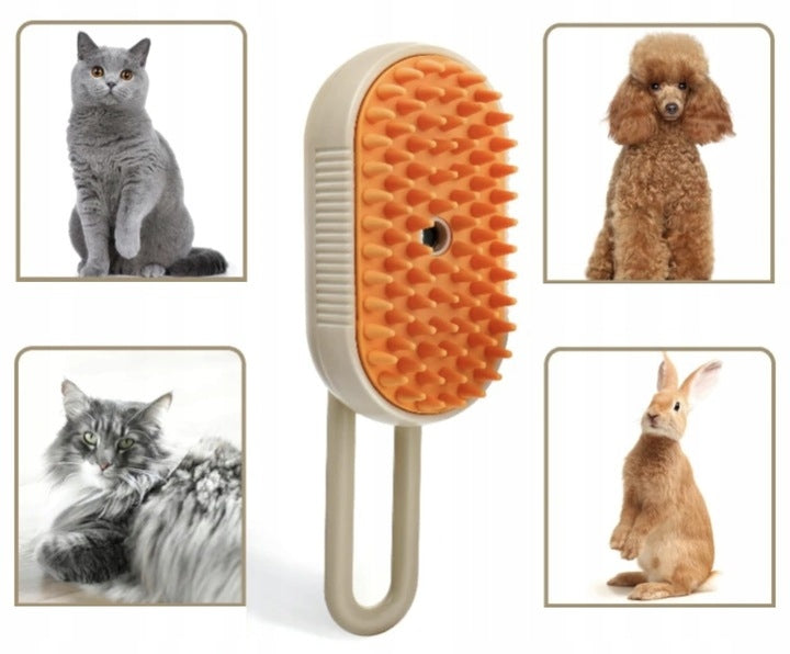 STEAM BRUSH FOR CAT DOG HAIR CARE USB ELECTRIC QUALITY! Manufacturer code szczotka uniwersalna