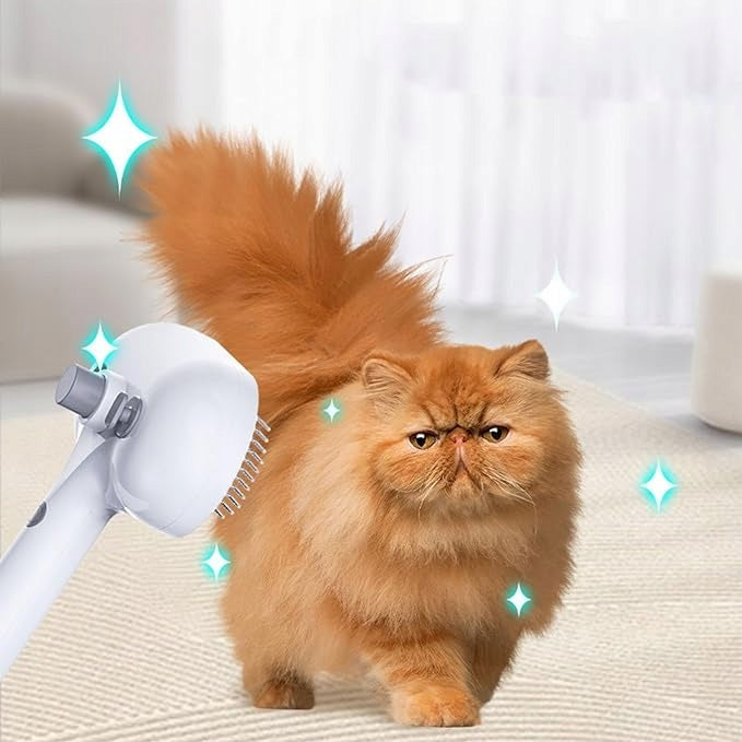 STEAM BRUSH FOR CATS AND DOGS TO CLEAN DOG AND CAT HAIR WHITE Brand no brand