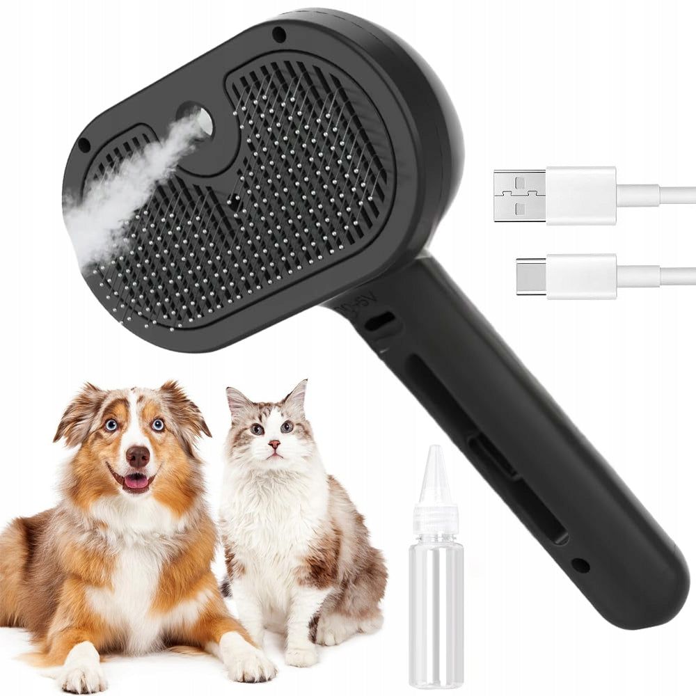 STEAM BRUSH FOR CATS AND DOGS TO CLEAN DOG AND CAT HAIR
