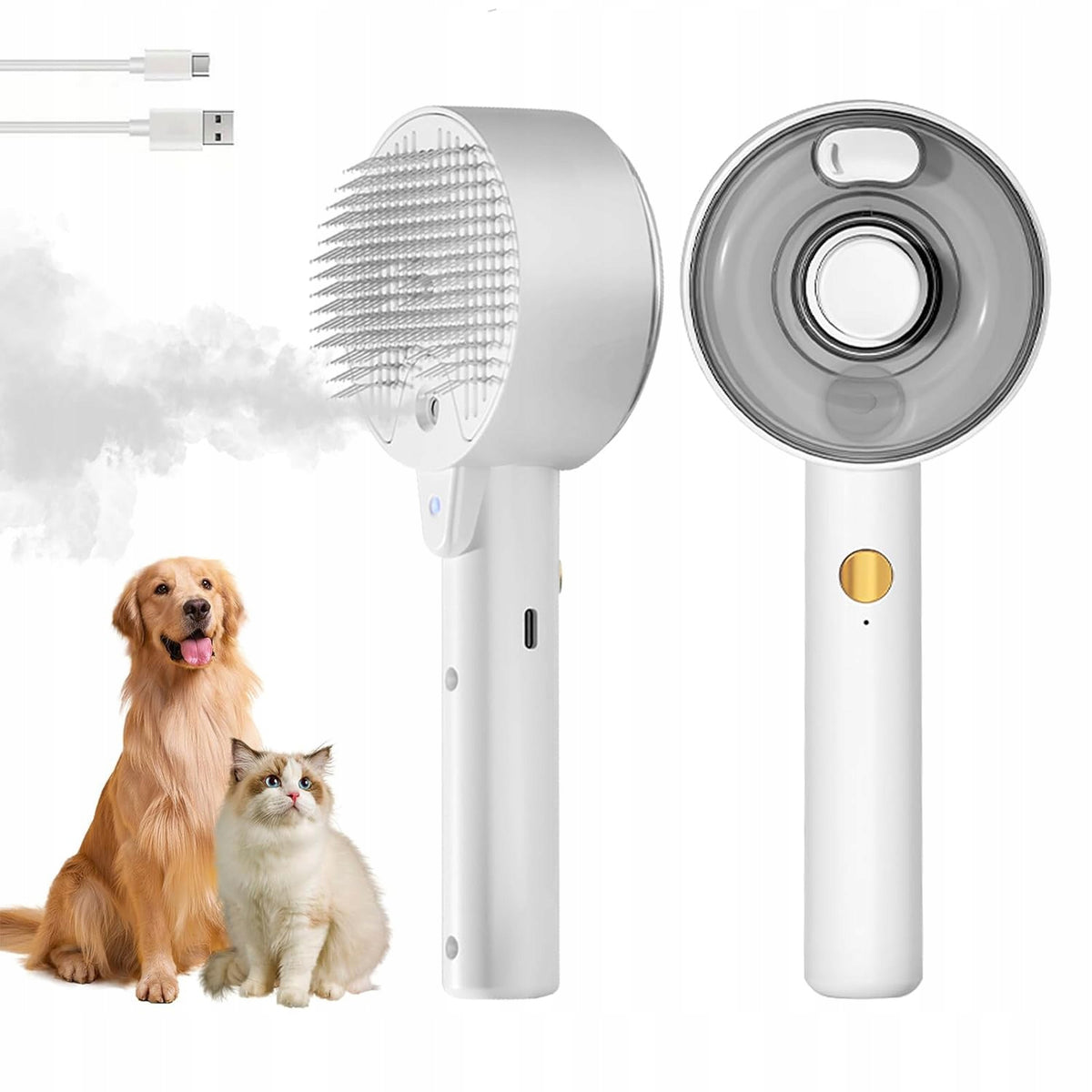 STEAM BRUSH FOR DOG CAT ANIMAL ELECTRIC MASSAGER FOR GROOMING CARE SPRAY Manufacturer code UJTRYE5RT4