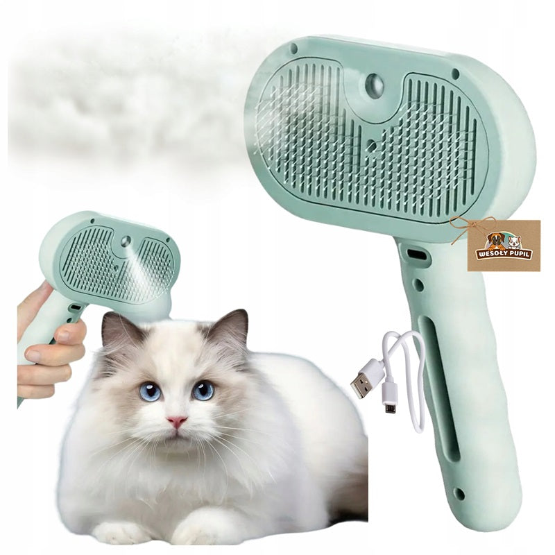 STEAM BRUSH FOR REMOVING LOOSE HAIR COMB WITH SPRAY FUNCTION Manufacturer code SZCZOTKA DO SIERŚCI PAROWA SAMOCZYSZCZĄCĄ M