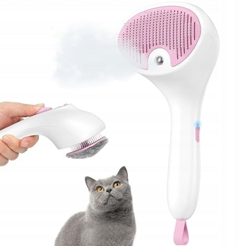 STEAM CAT BRUSH WITH ULTRA-QUIET RELEASE BUTTON Packaging status original
