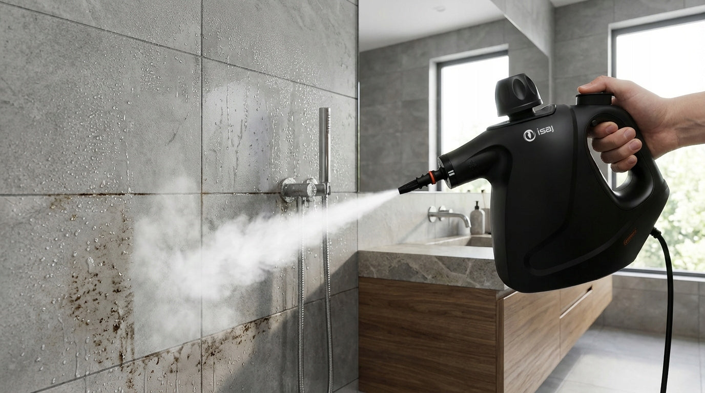STEAM CLEANER 1050W FOR UPHOLSTERY OF WINDOW JOINTS ISAJ STRCL1 Dominant color black
