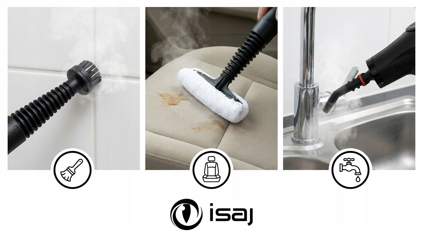 STEAM CLEANER 1050W FOR UPHOLSTERY OF WINDOW JOINTS ISAJ STRCL1 Maximum steam pressure 3.5 bar