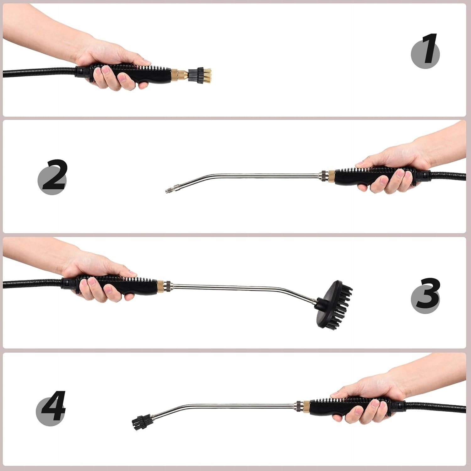 STEAM CLEANER, 2500W, PORTABLE HANDHELD STEAM CLEANER FOR STEAM CLEANING Power cable length 1.5 m
