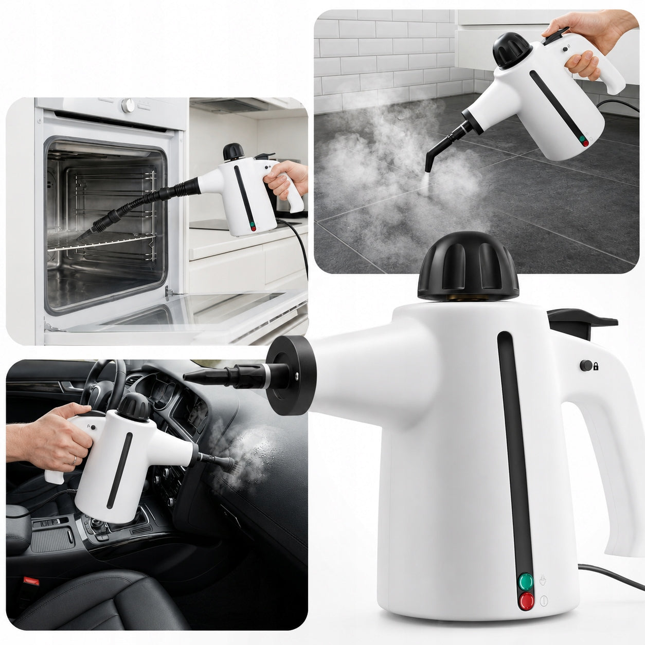 STEAM CLEANER 3,7B PRESSURE CLEANER FOR GROUT UPHOLSTERY WINDOWS Packaging status original