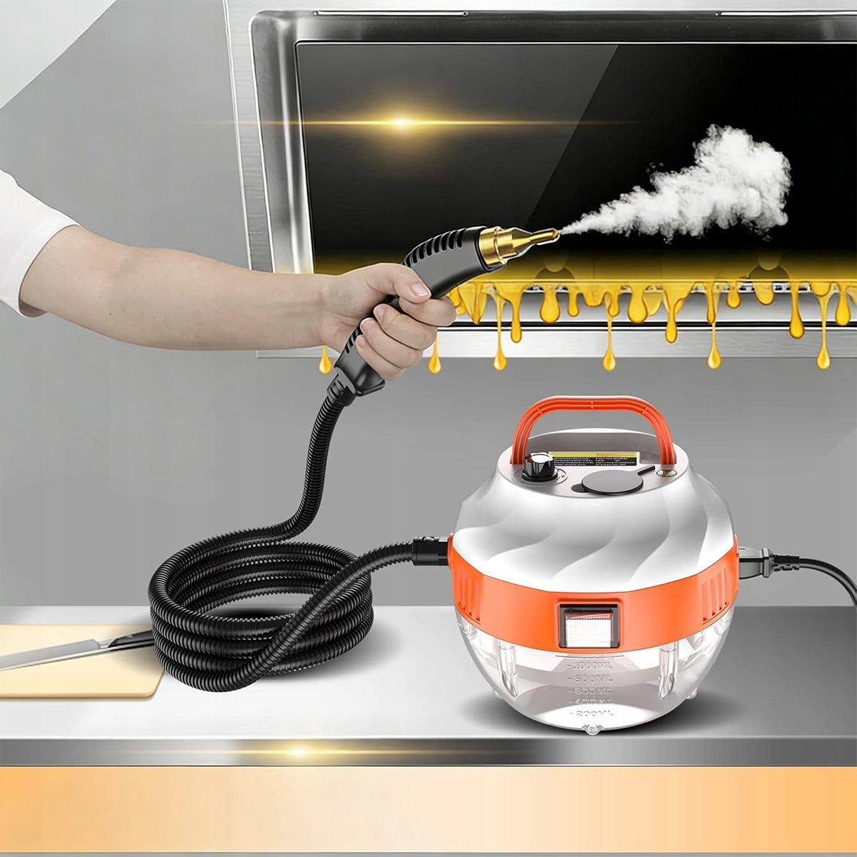 STEAM CLEANER 3800W HAND WASHER STEAM CLEANER KIT WITH ACCESSORIES Capacity 1 l