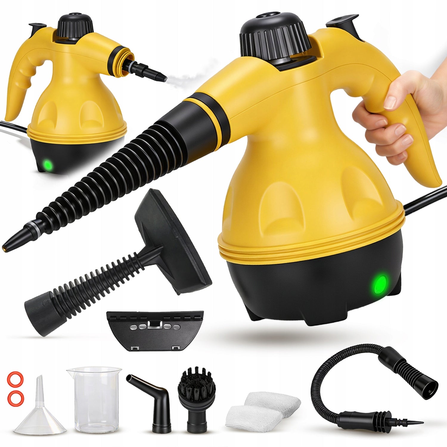 STEAM CLEANER FOR GROUT WINDOWS UPHOLSTERY CLEANER HAND STEAMER 3,5 Bar 1000W