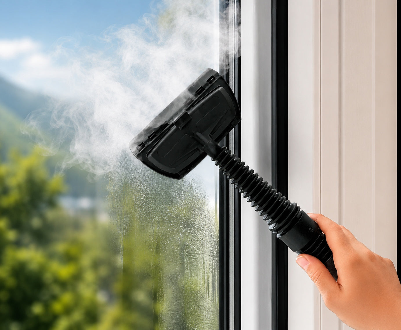 STEAM CLEANER GROUT WINDOW CLEANER MANUAL STEAMER 3,5 BAR 1200W Maximum steam pressure 3.5 bar