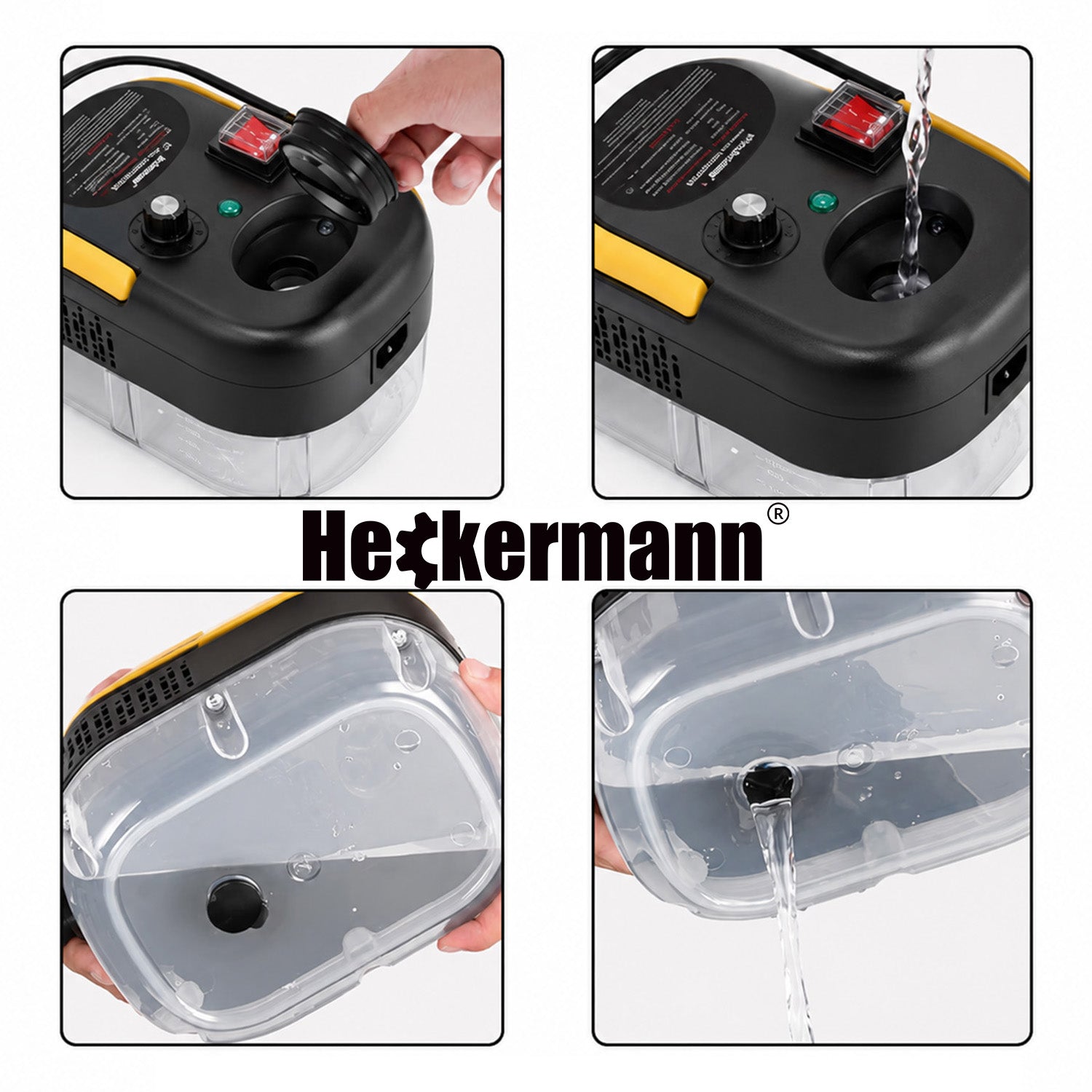 STEAM CLEANER GROUT WINDOW PRESSURE CLEANER HAND STEAMER 3 Bar 2500W Dominant color yellow/gold