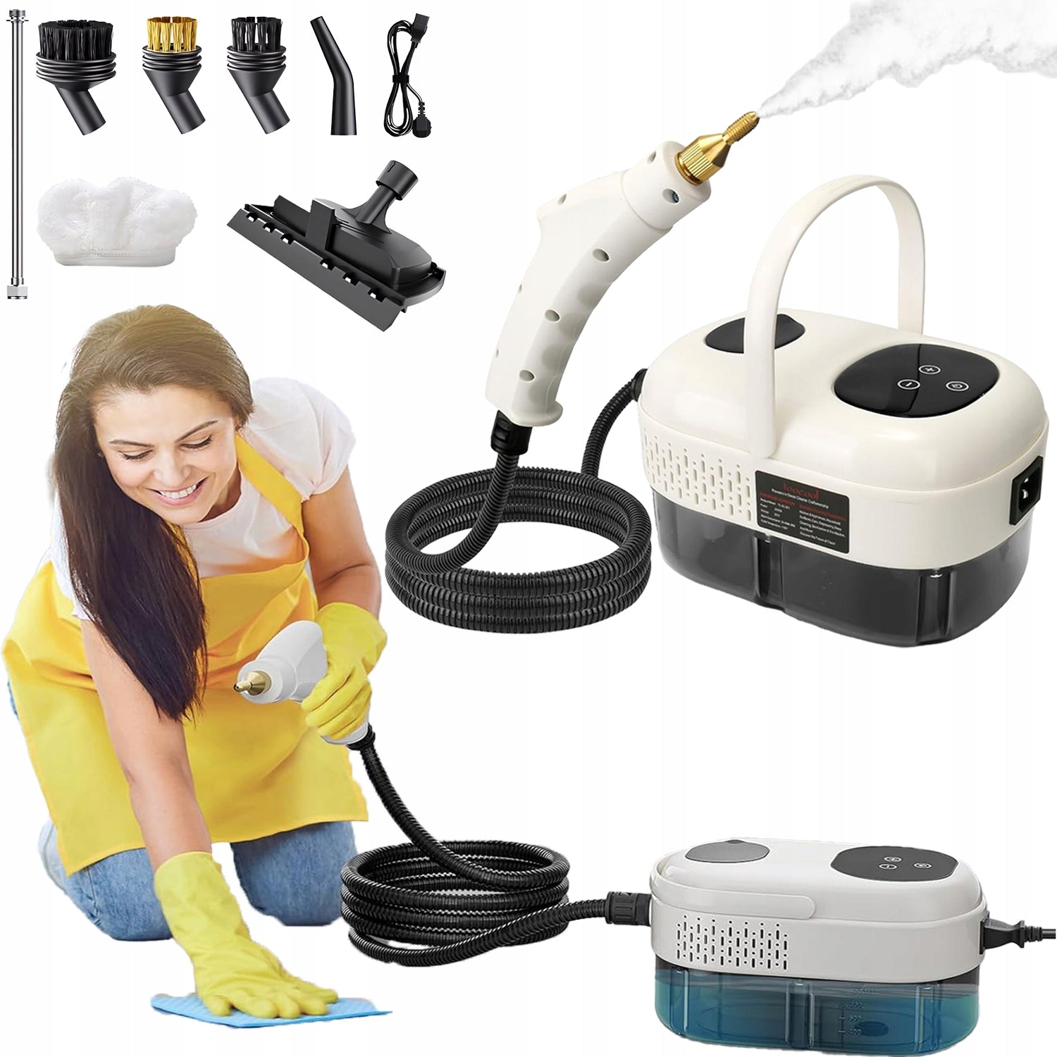 STEAM CLEANER MULTIFUNCTION 6-LEVEL ADJUSTMENT 3BAR 1100ML 2500W