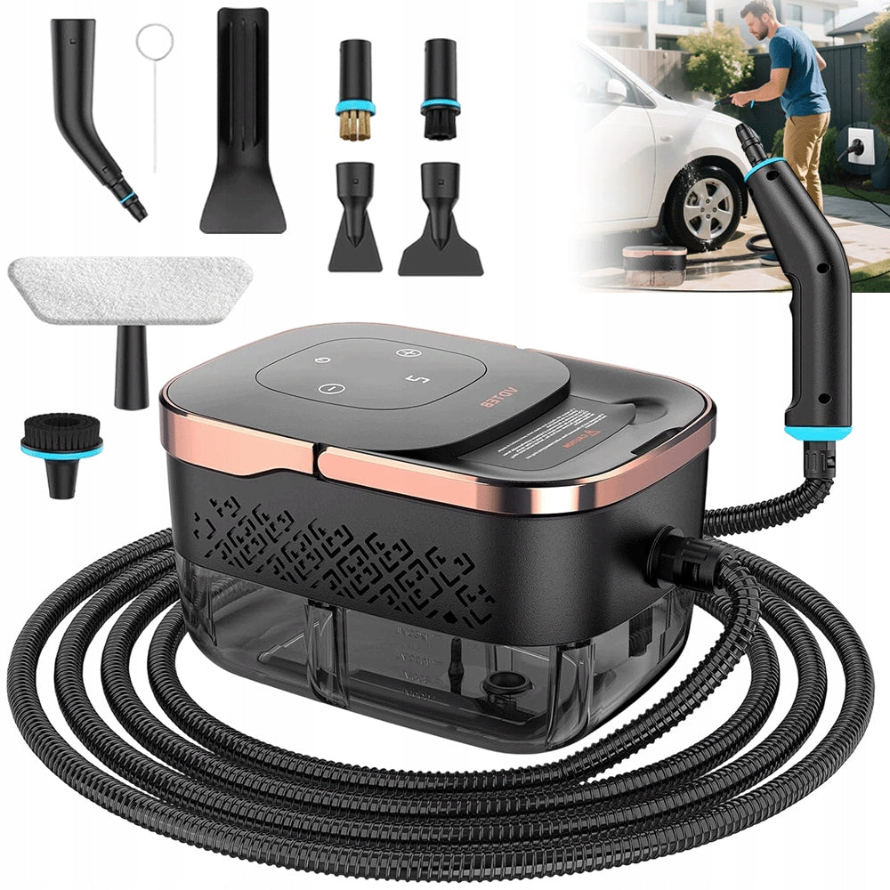 STEAM CLEANER STEAM CLEANING KIT 9IN1 STEAMER FOR HOME AND CAR