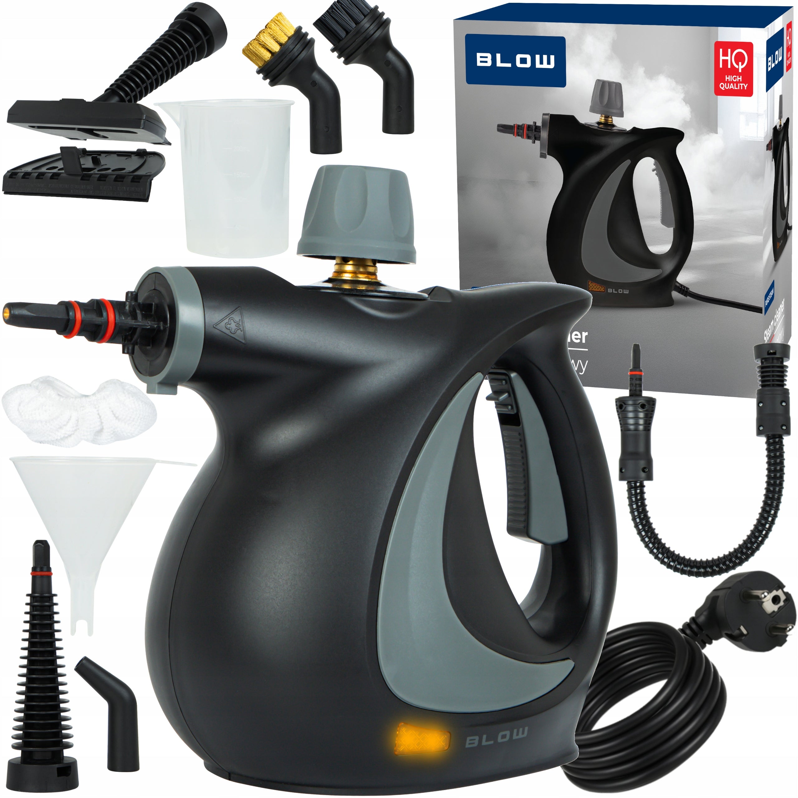 STEAM CLEANER STEAM PRESSURE CLEANER FOR UPHOLSTERY WINDOWS GROUT STEAMER 3m