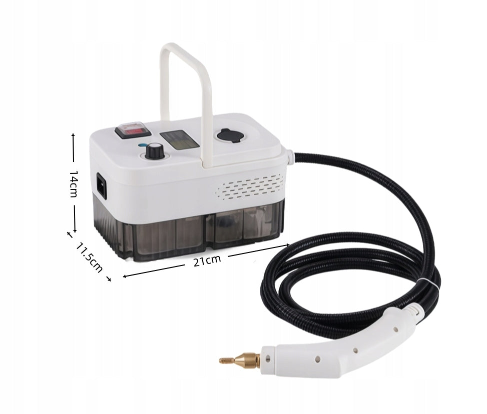 STEAM CLEANER WINDOW CLEANER STEAMER 1.5M STEAM HOSE+1000ML 1500W 3BAR Packaging status original
