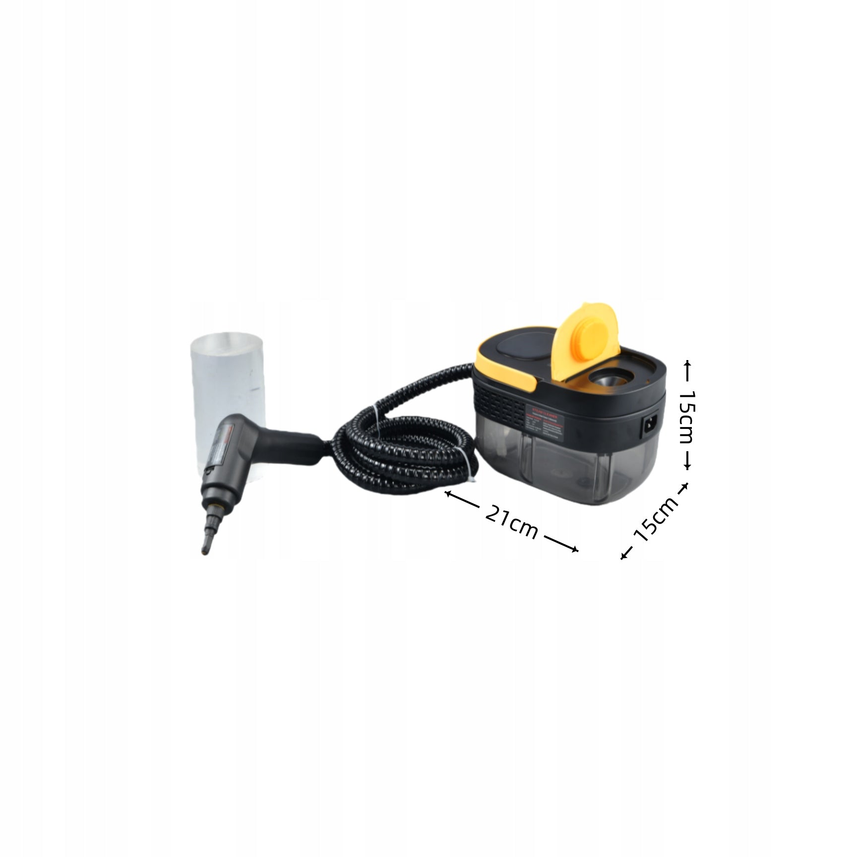 STEAM CLEANER WINDOW CLEANER STEAMER 1.5M STEAM HOSE+1600ML 2500W 3BAR Packaging status original