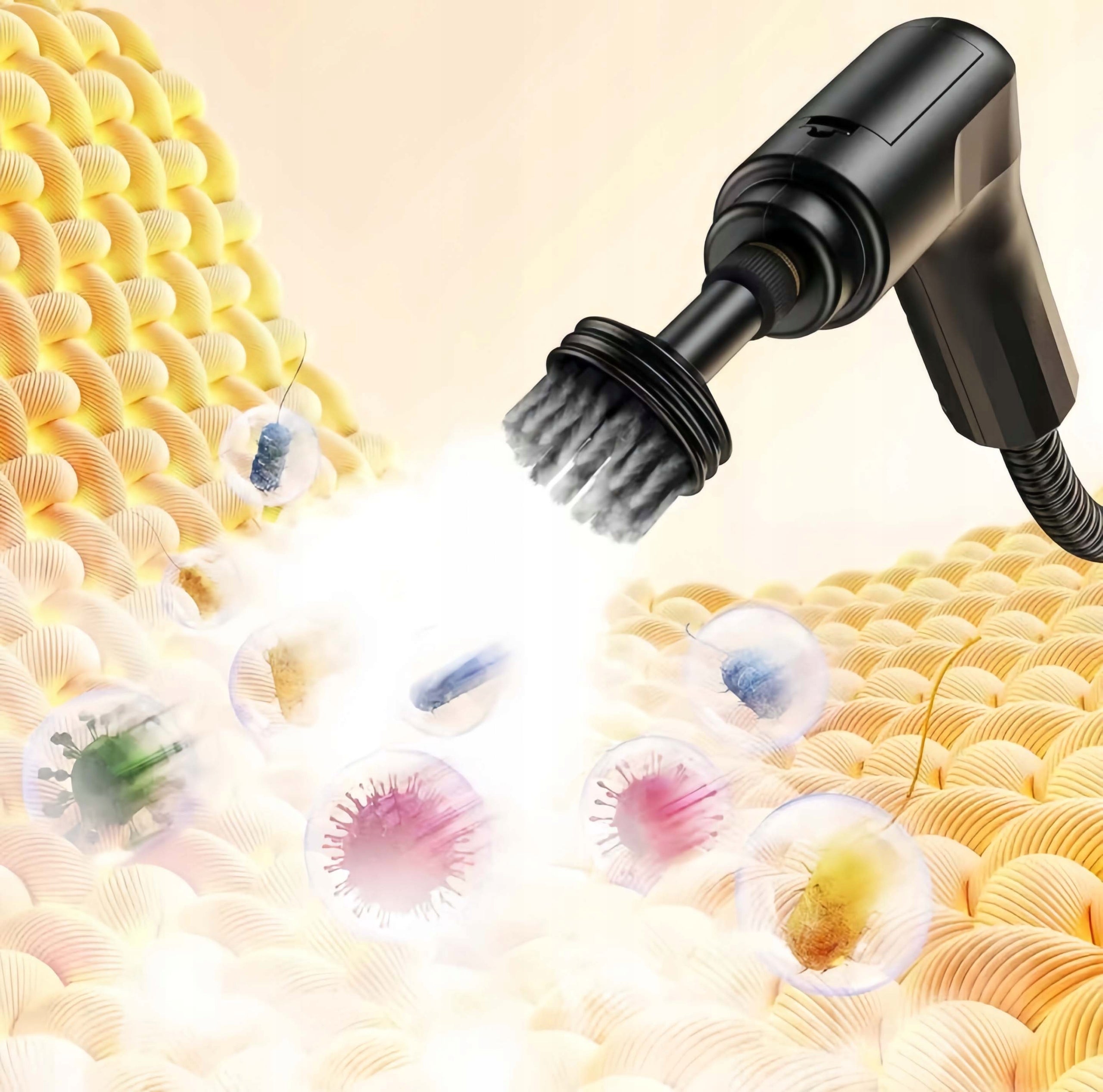STEAM CLEANER WINDOW CLEANER STEAMER 2M STEAM HOSE+1200ML 3BAR 6 DEGREES Dominant color white