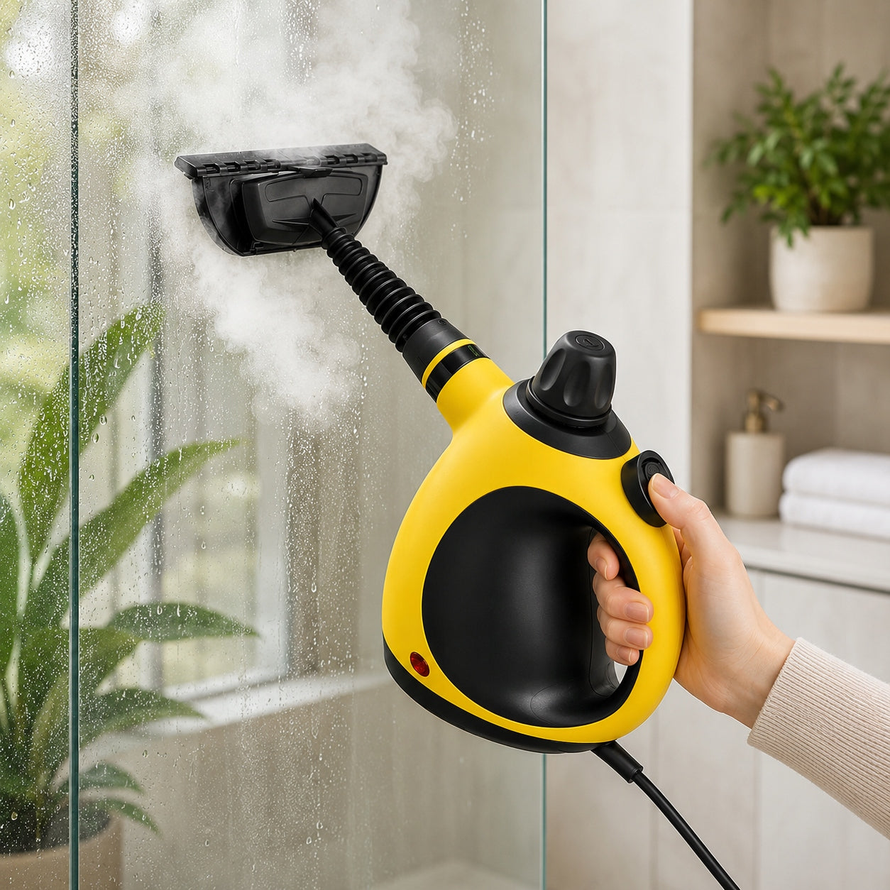 STEAM CLEANER Window Cleaner STEAMER 1000W Manual Washer 3 Bars Set Maximum steam pressure 3 bar