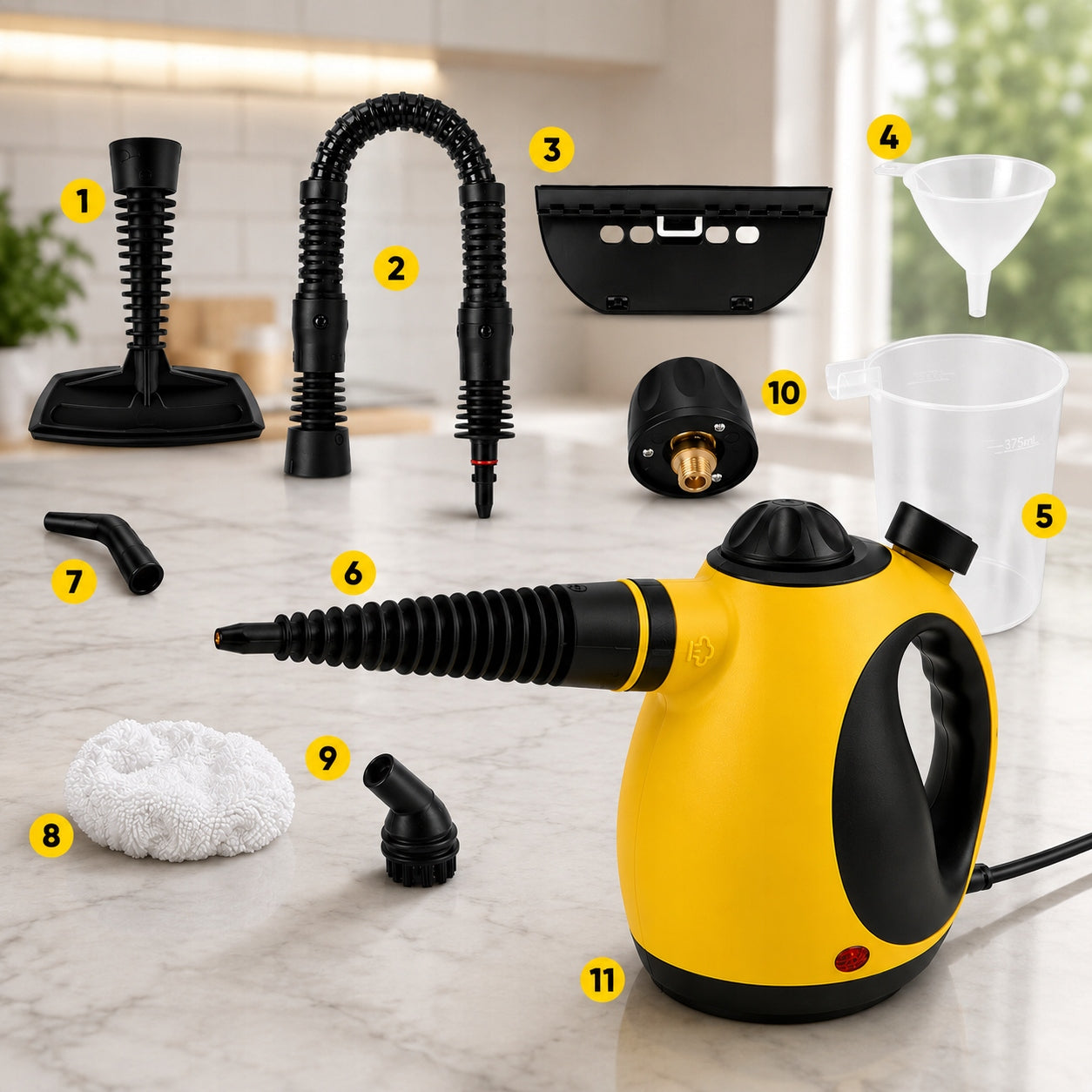 STEAM CLEANER Window Cleaner STEAMER 1000W Manual Washer 3 Bars Set Power 1000 W