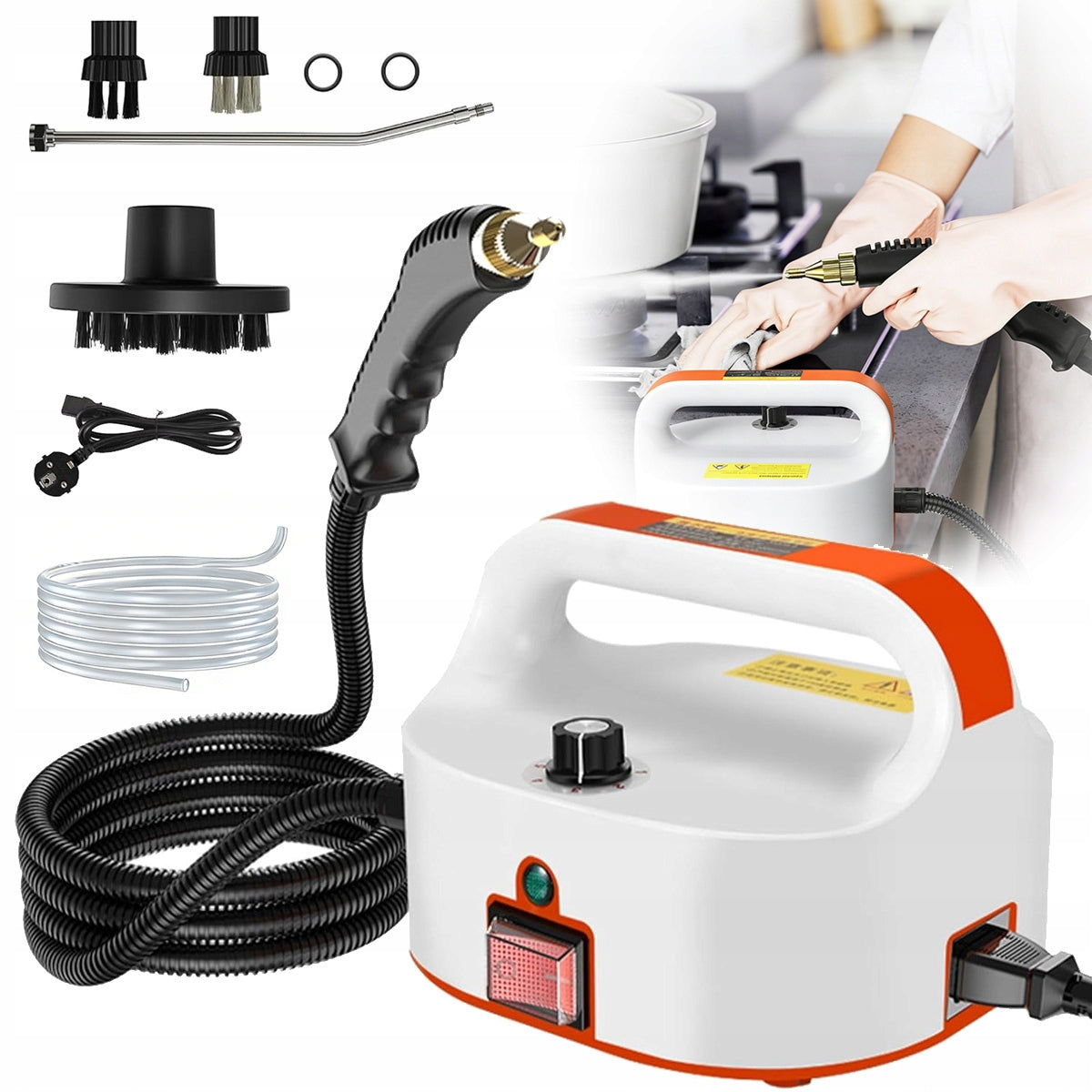 STEAM CLEANER Window Cleaner STEAMER 2500W Manual Washer 4,5bars
