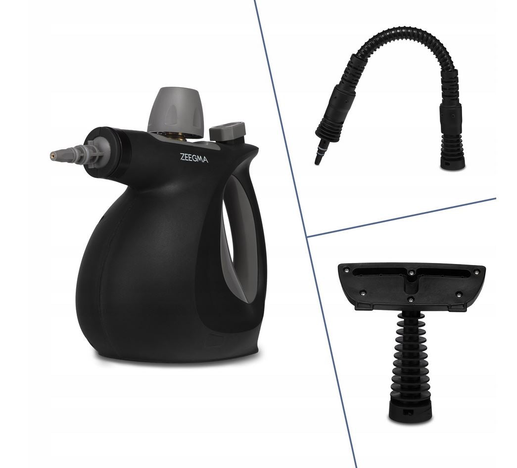 STEAM CLEANER ZEEGMA DRADEN 9in1 STEAM MOP 12 ELEMENTS TIP 1000W TUV Dominant color black