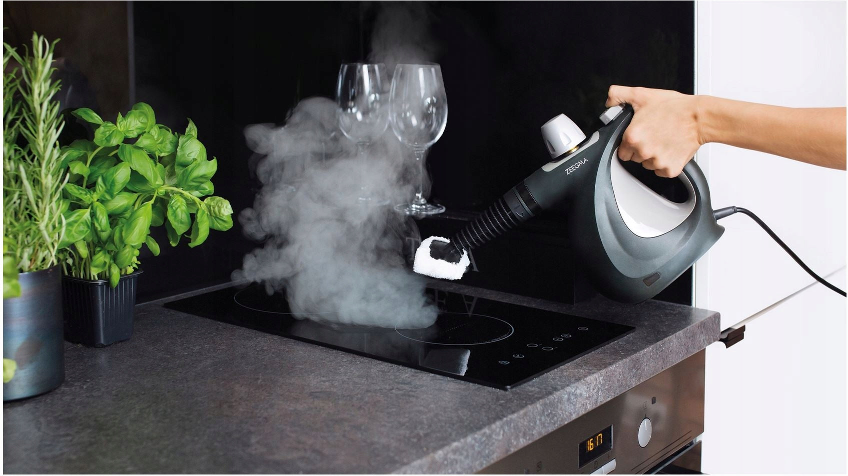 STEAM CLEANER ZEEGMA DRADEN 9in1 STEAM MOP 12 ELEMENTS TIP 1000W TUV Manufacturer code DRADEN