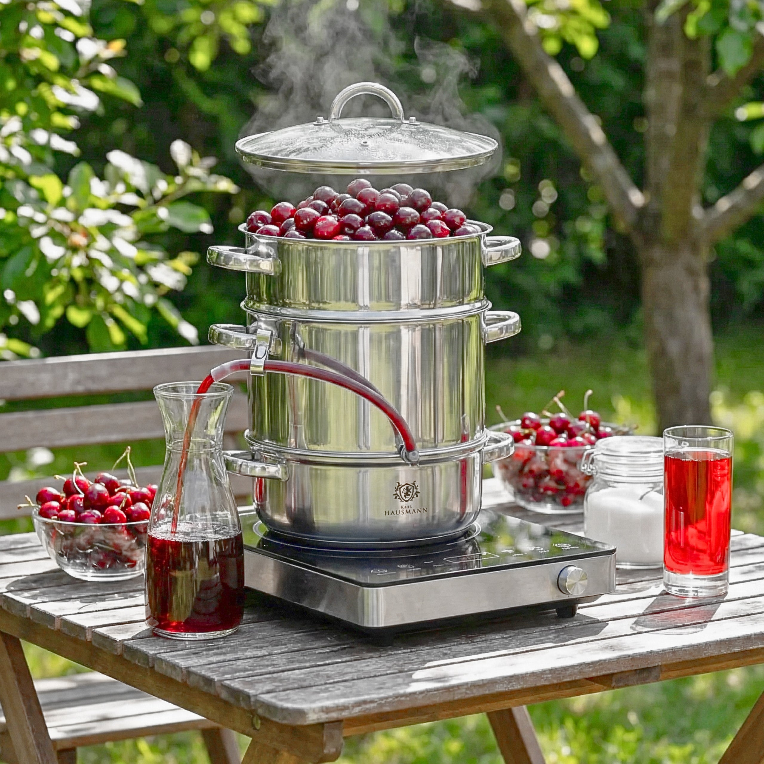 STEAM JUICER 5L FOR INDUCTION GAS STAINLESS STEEL JUICER KARL HAUSMANN Manufacturer code SOKOWNIK PAROWY 5L KARL HAUSMANN