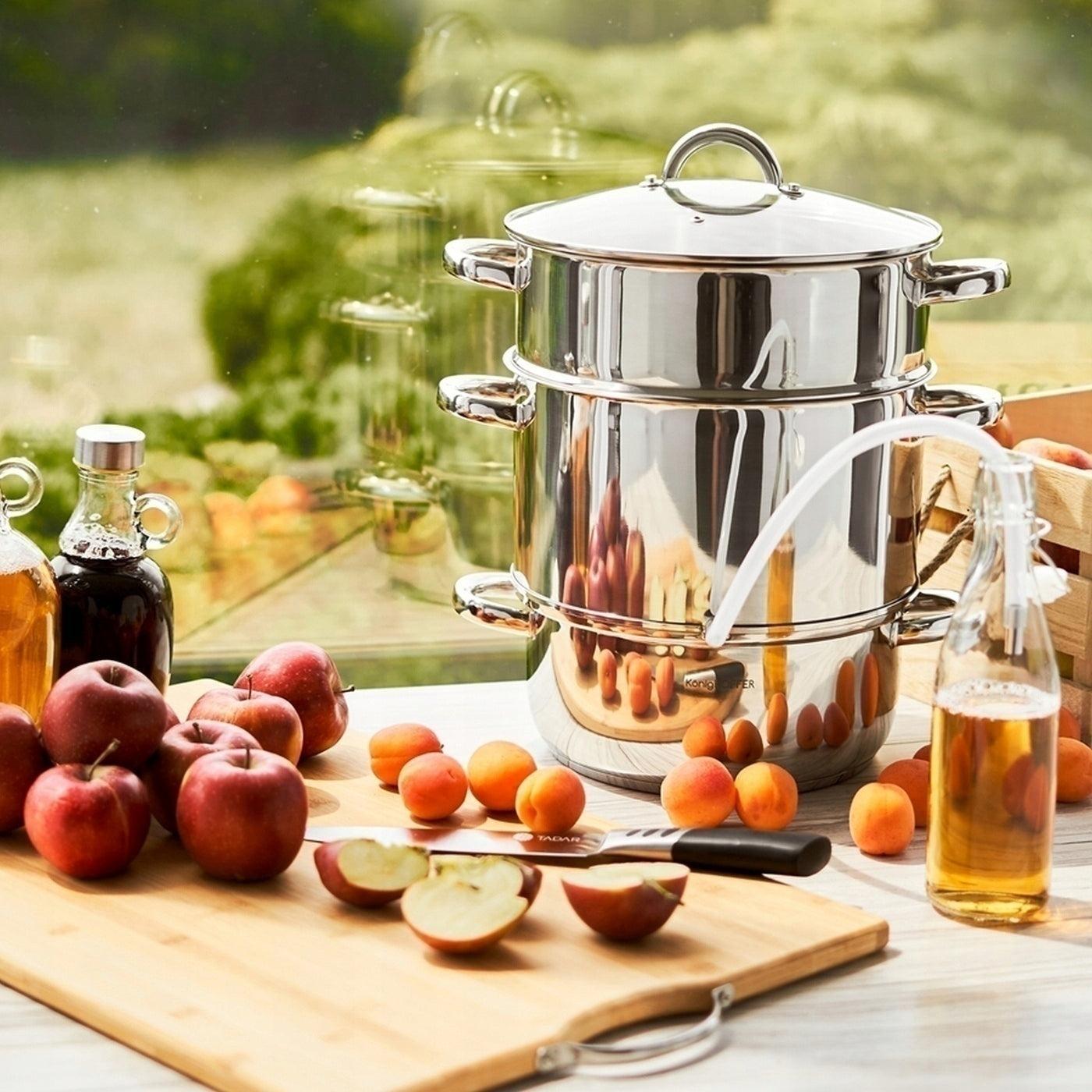 STEAM JUICER GAS induction STAINLESS STEEL pot Konighoffer 5 L EAN (GTIN) 5907558700367