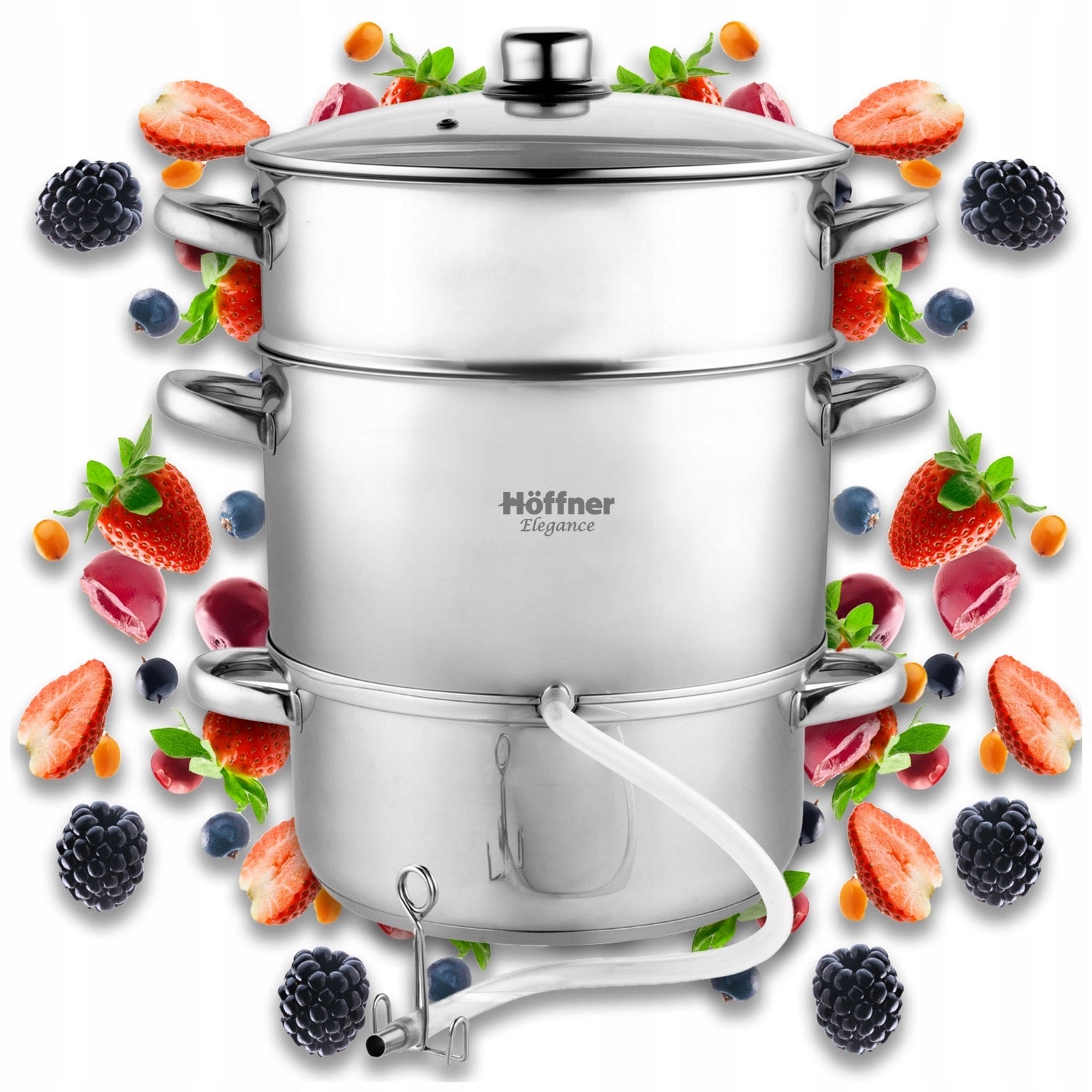 STEAM JUICER STAINLESS STEEL 8L FOR INDUCTION GAS JUICER