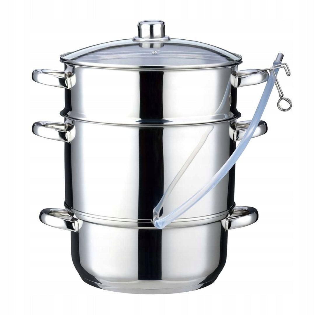 STEAM JUICER STAINLESS STEEL 8L INDUCTION GAS CERAMIC BPA FREE POT