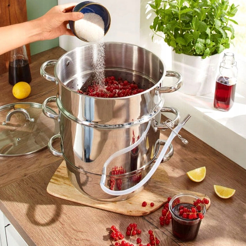 STEAM JUICER USEFUL IN ANY KITCHEN STAINLESS STEEL + FUNNEL 8 L Manufacturer code 8Litrów