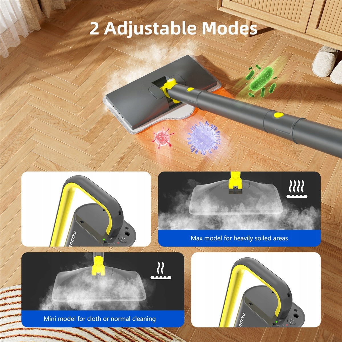 STEAM MOP 6IN1 20S 300ML 2 STEAM MODES AKCESORIA FOR FLOORS Manufacturer code Mop parowy