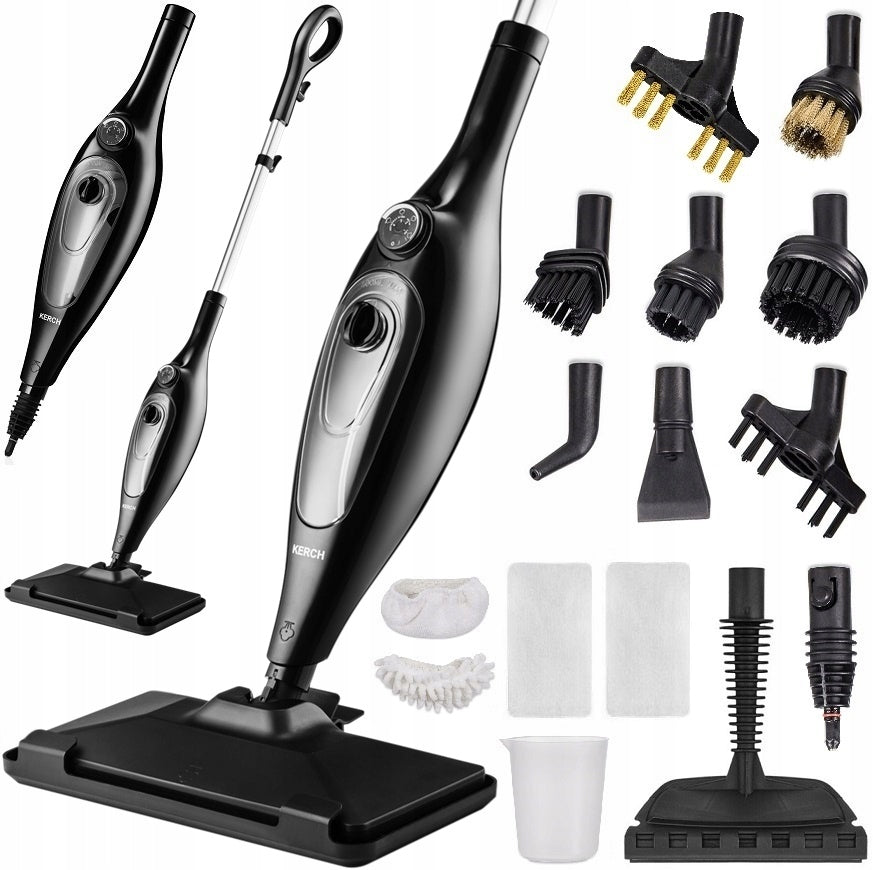 STEAM MOP CLEANER MULTIFUNCTIONAL WASHER KERCH AQUA BLACK 2000W 4.2BAR