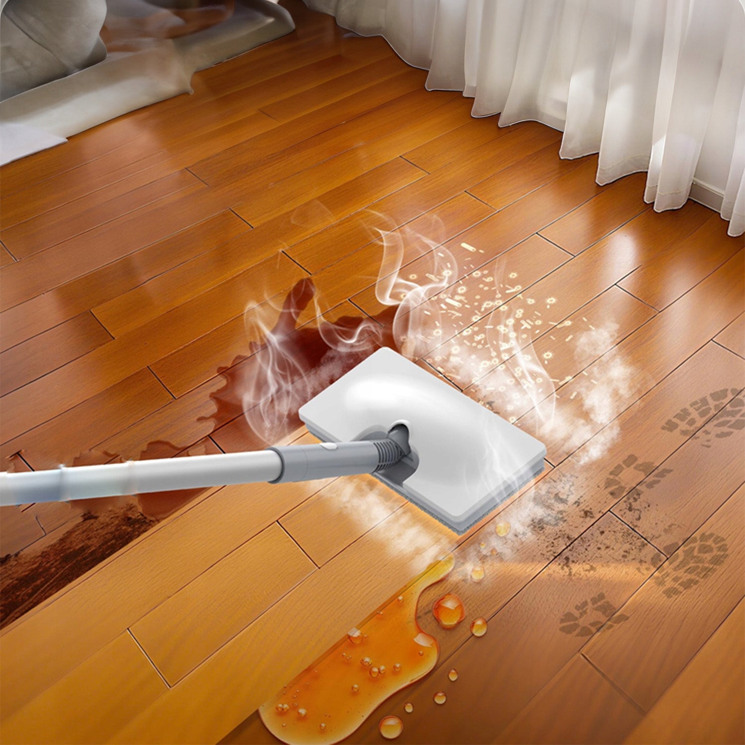 STEAM MOP PLUS ELECTRIC FOR CLEANING FLOORS, CARPETS 350 ML Manufacturer code 8S58BB