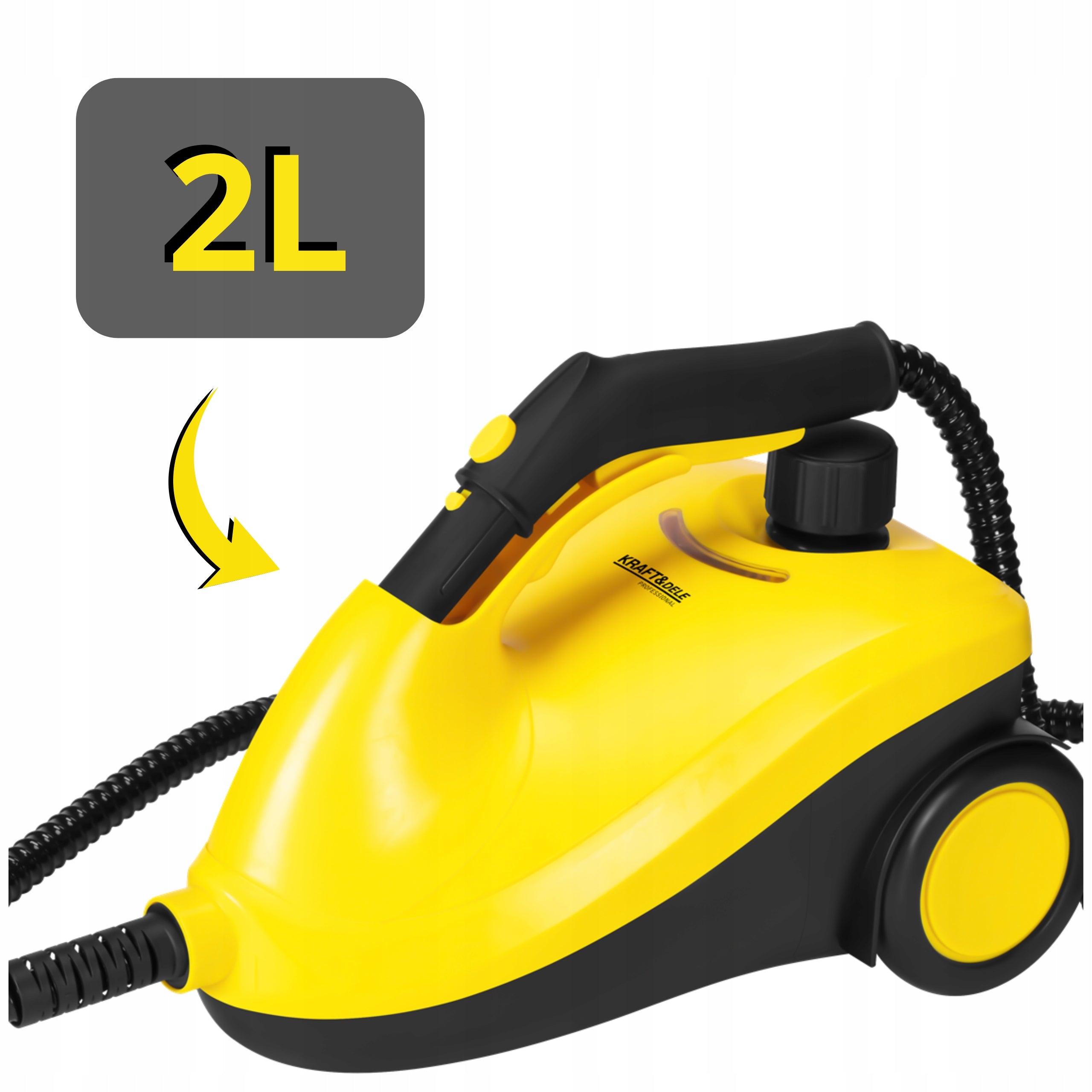 STEAM MOP STEAM CLEANER 2L GROUT WINDOW CLEANER 2500W VACUUM CLEANER STEAMER Packaging status original