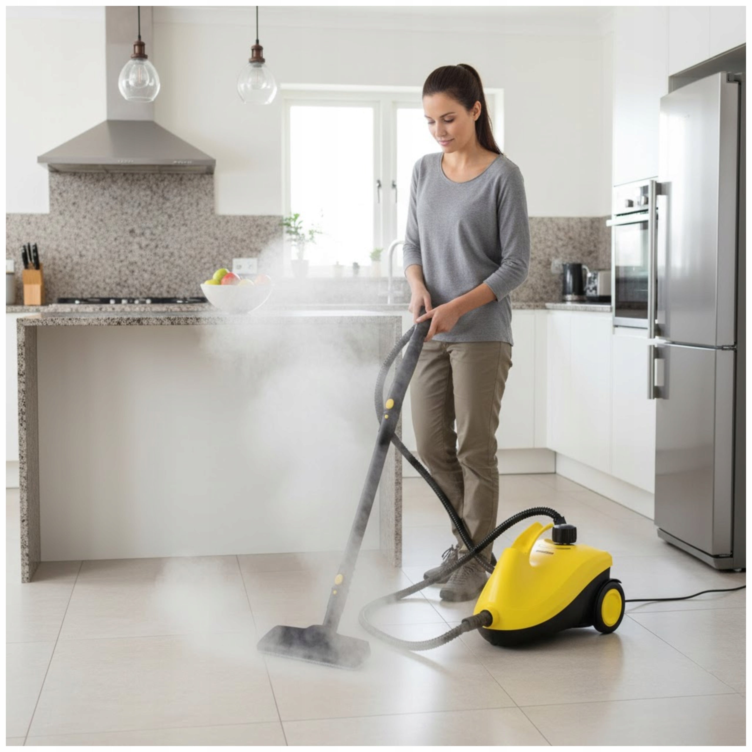 STEAM MOP STEAM CLEANER 2L GROUT WINDOW CLEANER 2500W VACUUM CLEANER STEAMER Power 2100 W