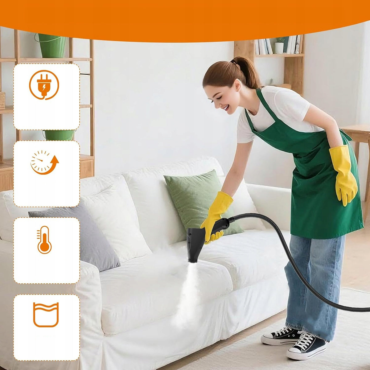 STEAM PRESSURE WASHER 2500W 6 POWER LEVELS FOR KITCHEN AND BATHROOM Brand no brand