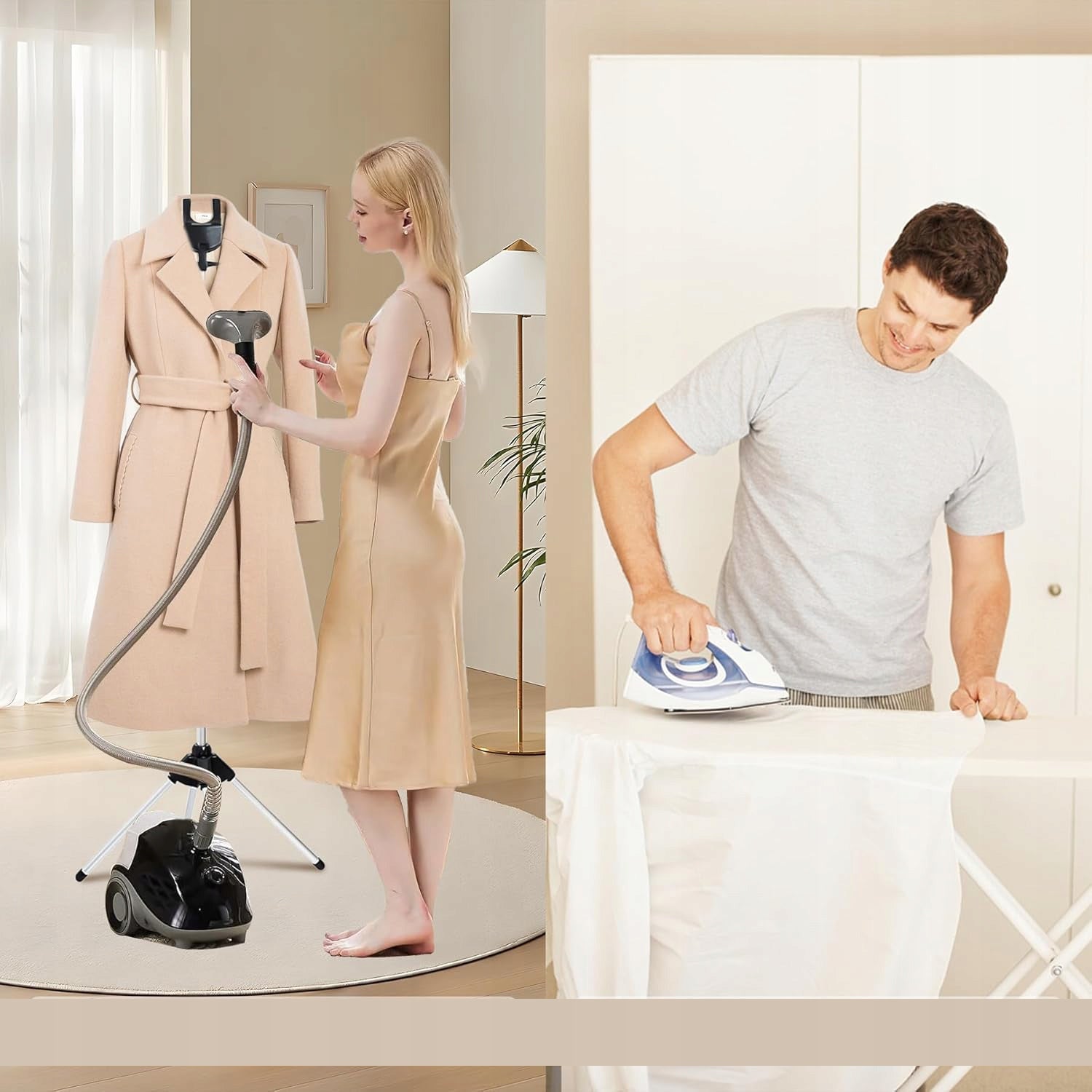 STEAM RACK FOR CLOTHES, TELESCOPIC TRIPOD AND CLOTHES HANGER Product weight with unit packaging 0.61 kg