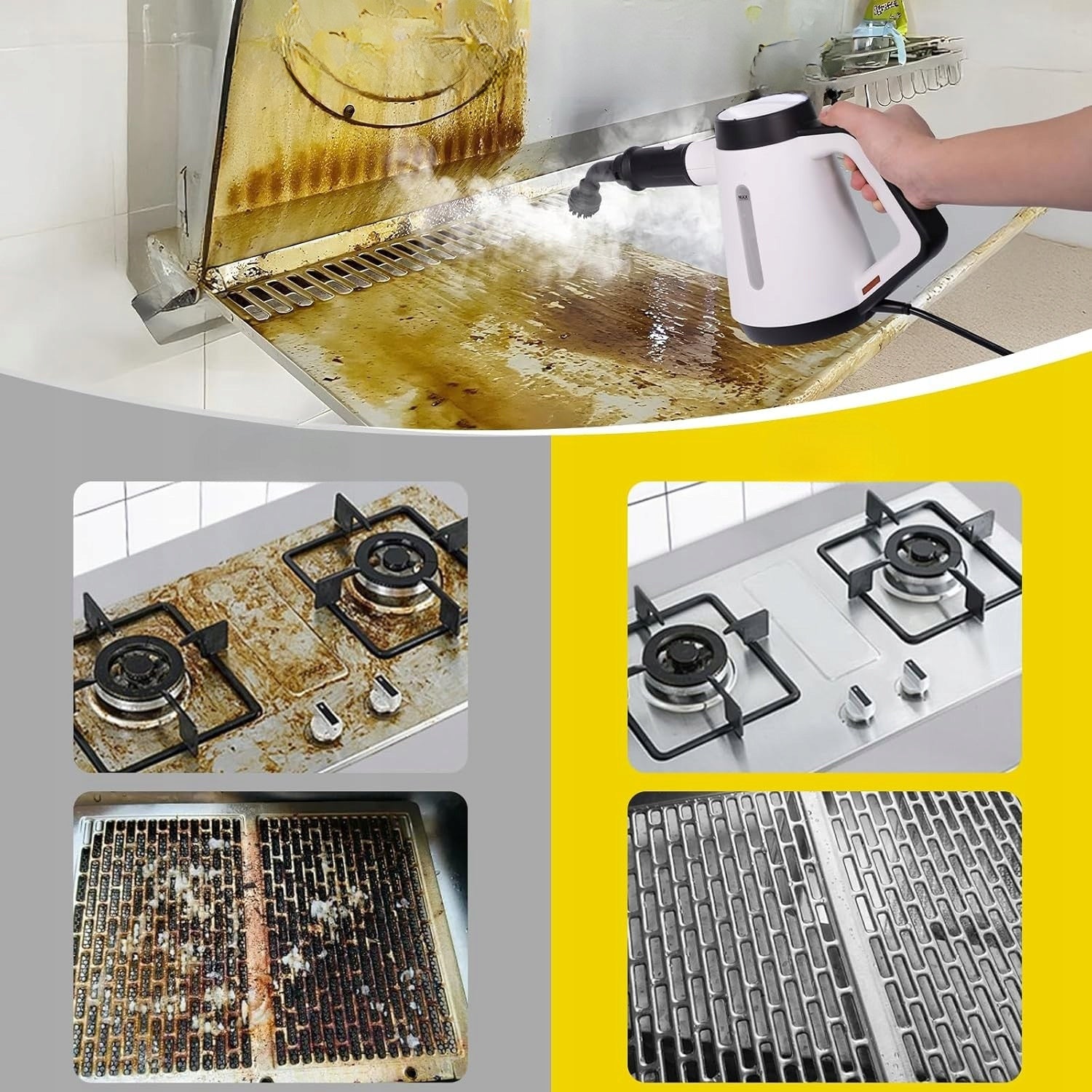 STEAM WASHER UPHOLSTERY GROUT WINDOW CLEANER STEAMER HAND WASHER Power 1200 W