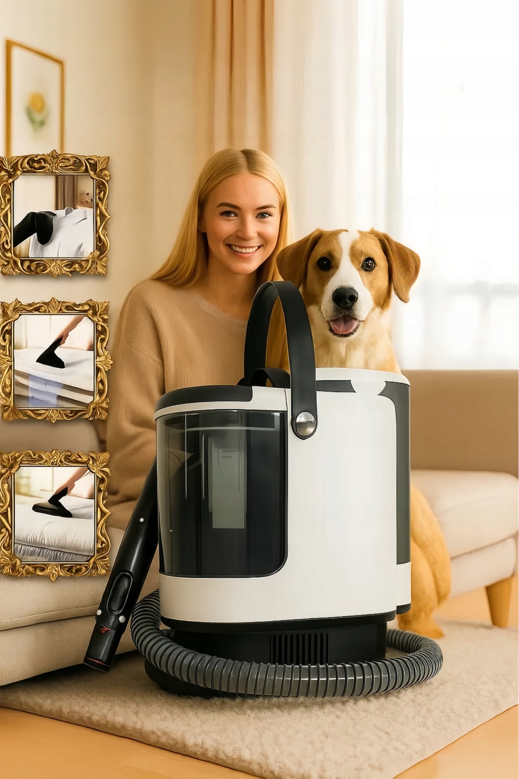 STEAM WASHING VACUUM CLEANER 1700W 2800ml for upholstery, carpets Hot&Cold Manufacturer code CA035
