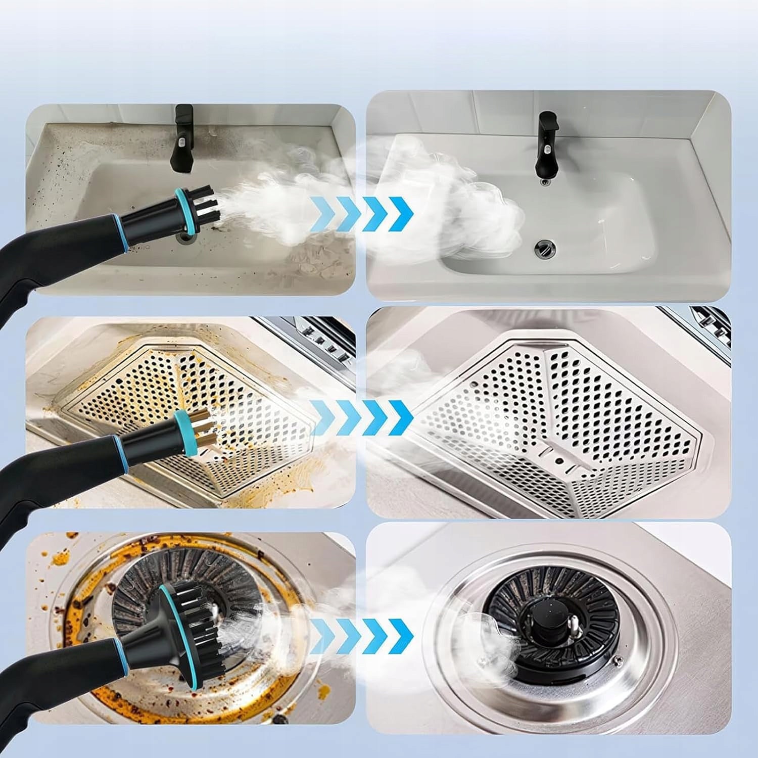 STEAMER 1250ML 2500W POWERFUL STEAM CLEANER 4BAR WINDOW CLEANER UNIVERSAL Capacity 1.25 l