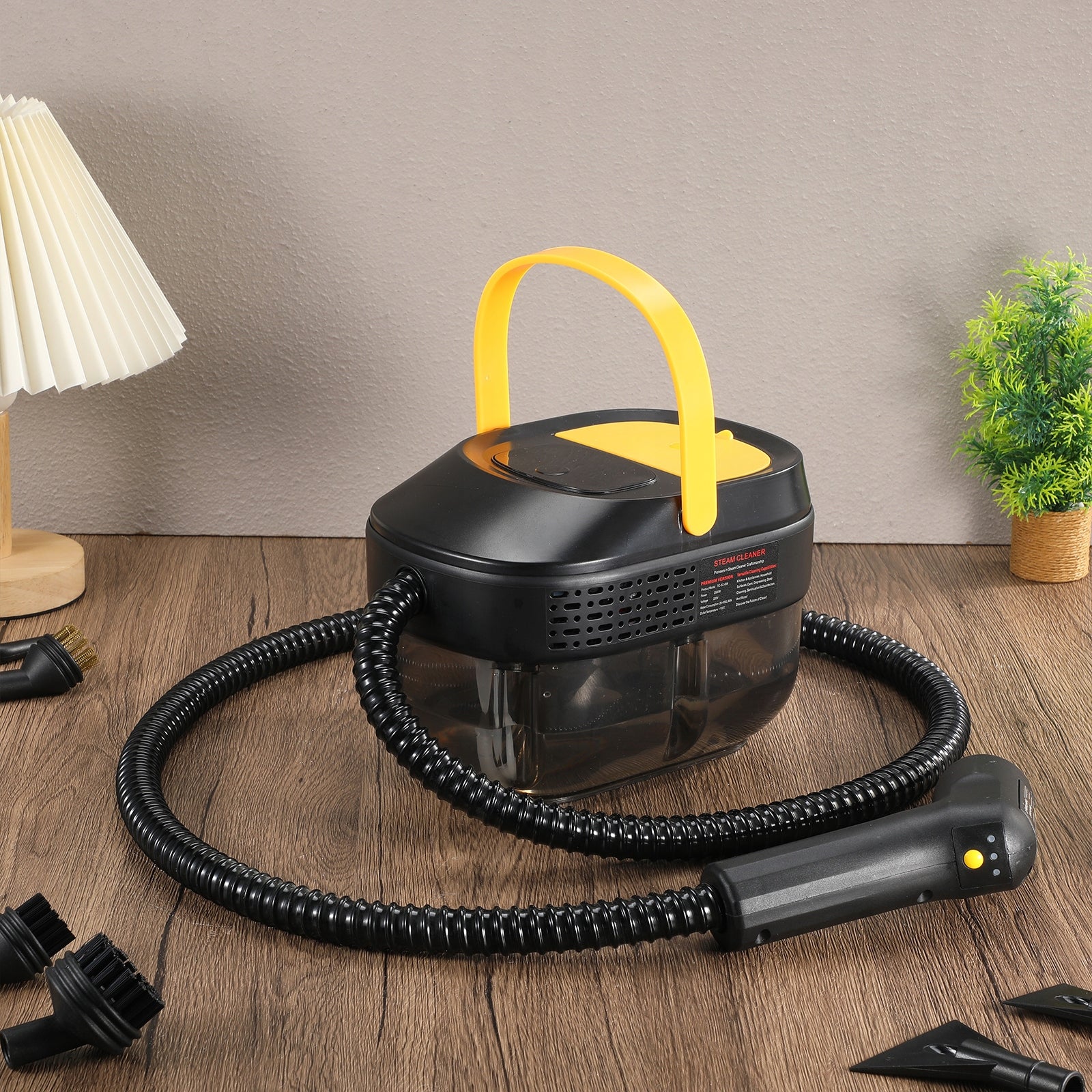 STEAMER 2500W STEAM CLEANING WITH 6 SPEED+1600ML 3 BAR POWERFUL Model Handheld Steam Cleaner Set