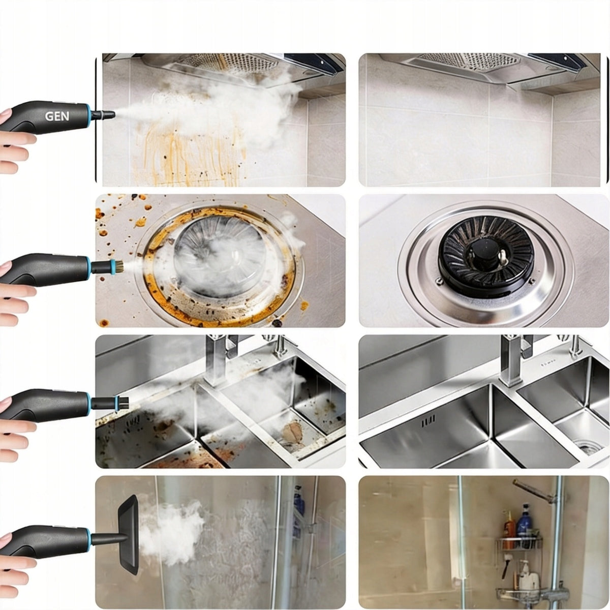 STEAMER 2500W STEAM CLEANING WITH 8 SPEED+1250ML 4BAR POWERFUL Brand no brand