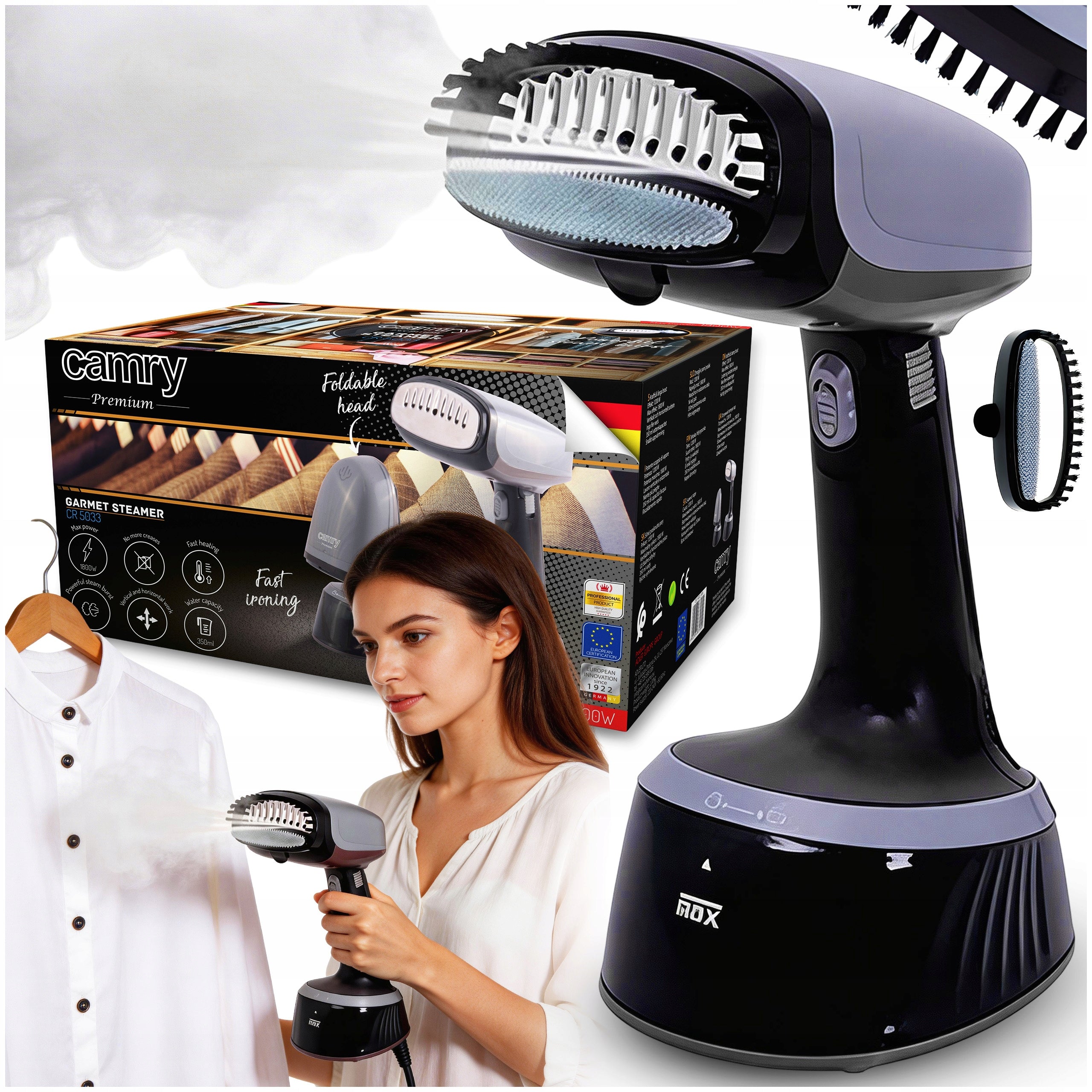 STEAMER CLOTHES STEAMER STEAM IRON 1800W MANUAL STEAM GENERATOR Packaging status original
