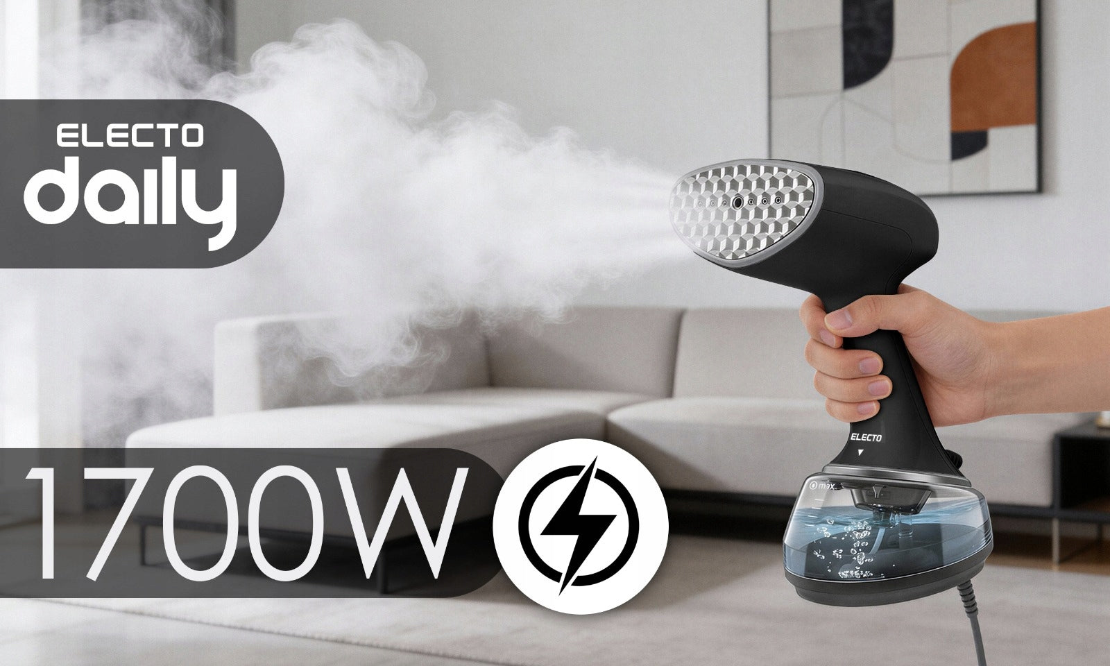 STEAMER ELECTO DAILY STRONG 1700W AUTO OFF Model PAROWNICA REGULACJA PARY PAROWY
