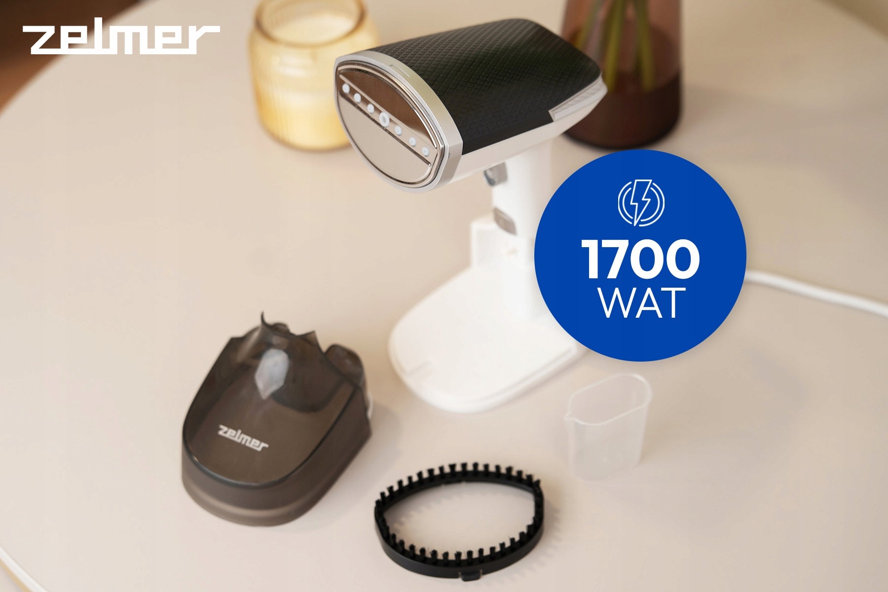 STEAMER FOR CLOTHES STEAM IRON ZELMER BRUSH 1700W 310ML Maximum steam pressure 1 bar