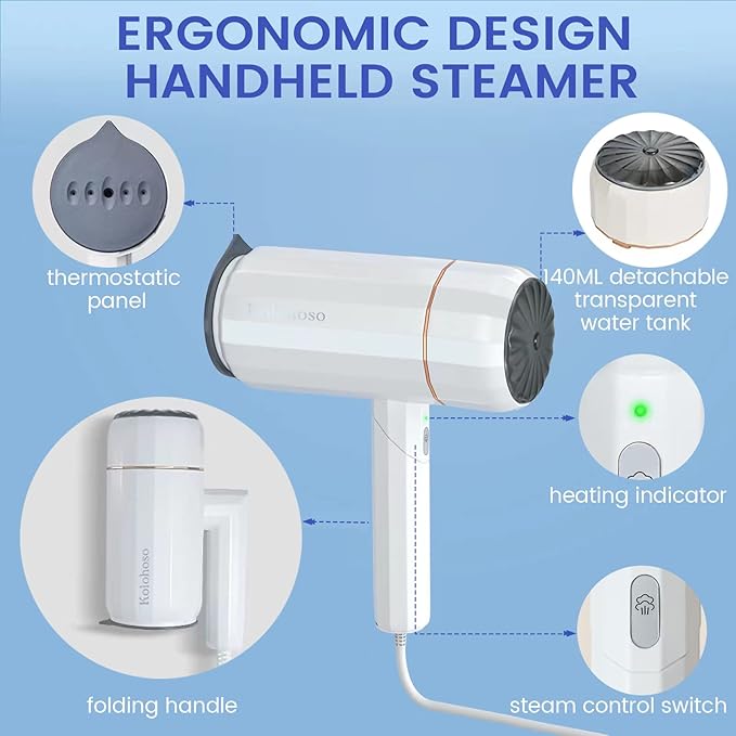 STEAMER HANDHELD PORTABLE STEAMER 1500W KOLOHOSO Iron Stimer EAN (GTIN) 0000991903953