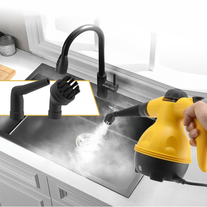 STEAMER STEAM CLEANER PRESSURE CLEANER ACCESSORIES 3 BARS 1050W 3M 350ml Dominant color beige/brown