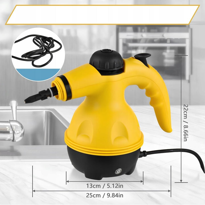 STEAMER STEAM CLEANER PRESSURE CLEANER ACCESSORIES 3 BARS 1050W 3M 350ml Power 1050 W