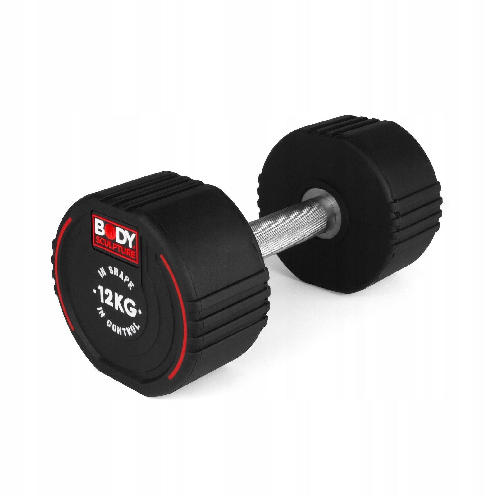 STEEL DUMBBELL COVERED WITH TPU BODY SCULPTURE 12 KG